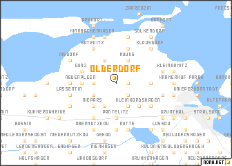 map of Olderdorf