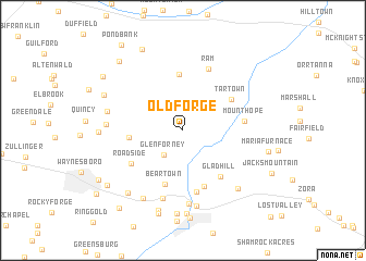 map of Old Forge