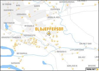 map of Old Jefferson