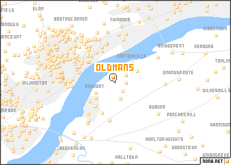 map of Oldmans