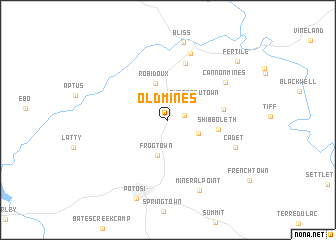 map of Old Mines