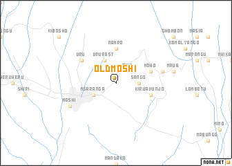 map of Old Moshi