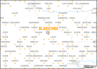 map of Oldřichov