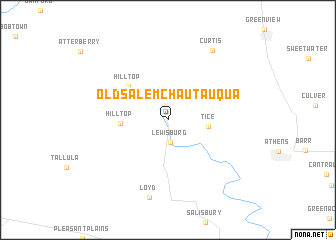 map of Old Salem Chautauqua