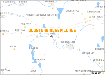 map of Old Sturbridge Village