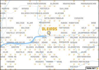 map of Oleiros