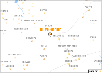 map of Olekhnovo