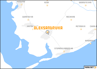 map of Oleksandrivka