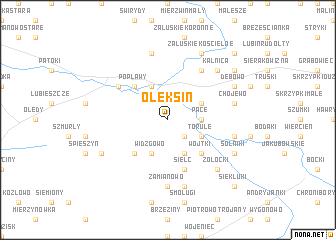 map of Oleksin