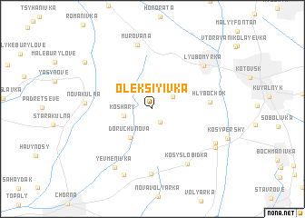 map of Oleksiyivka