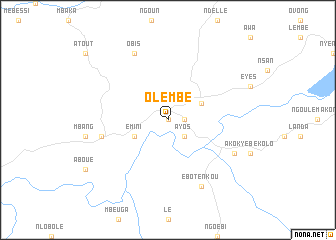 map of Olembé