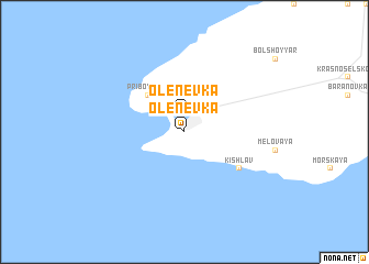 map of Olenevka