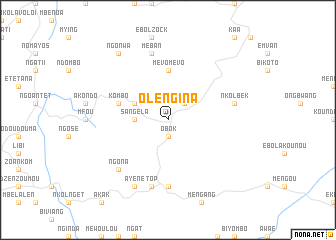 map of Olengina