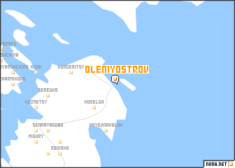 map of Oleniy Ostrov