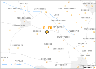 map of Olen\