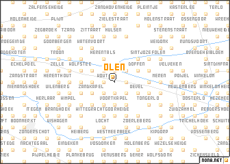 map of Olen
