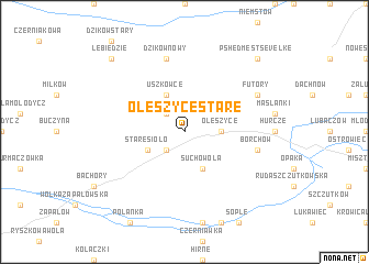 map of Oleszyce Stare