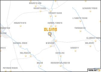 map of Olʼgino