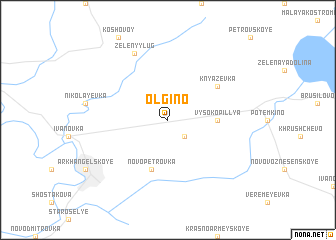 map of Olʼgino