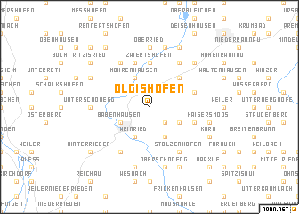 map of Olgishofen