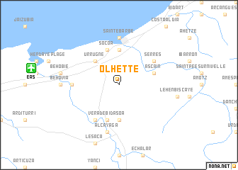 map of Olhette