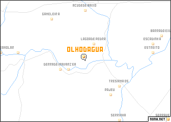 map of Ôlho dʼÁgua