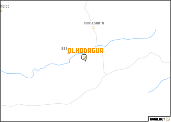 map of Ôlho dʼÁgua