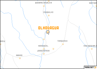 map of Ôlho dʼÁgua