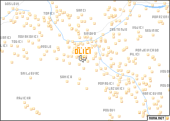 map of Olići