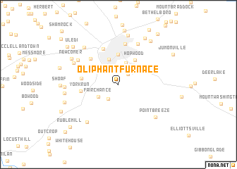 map of Oliphant Furnace