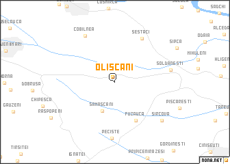 map of Olişcani