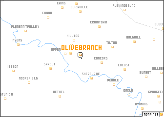 map of Olive Branch