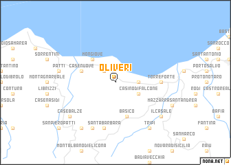 map of Oliveri