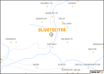 map of Oliveto Citra