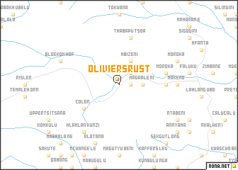 map of Oliviersrust