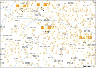 map of Oljače