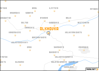 map of Olʼkhovka