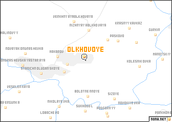 map of Olʼkhovoye