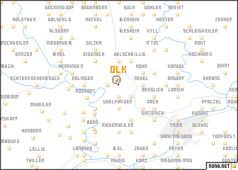 map of Olk