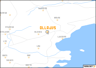 map of Ollajvs