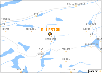 map of Ollestad