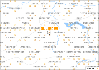 map of Ollières