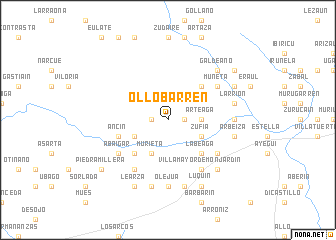 map of Ollobarren