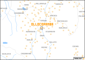 map of Ollocopamba
