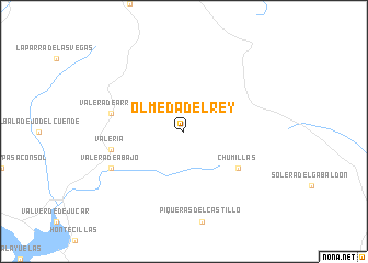 map of Olmeda del Rey