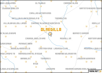 map of Olmedilla