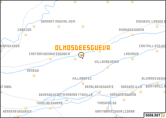 map of Olmos de Esgueva