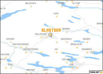map of Ölmstorp