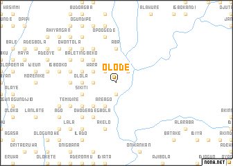 map of Olode