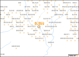 map of Olodu